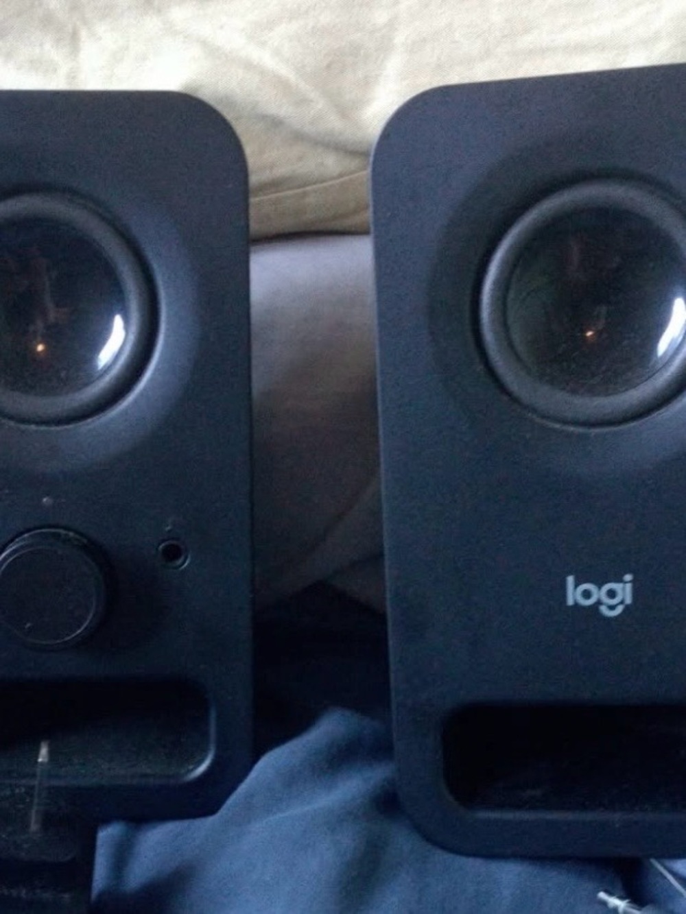 Logitech 10” Black Desktop Speakers with Front Controls
